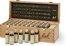 Bachblten-Komplett-Set in attraktiver Holzbox mit allen 38 Bachblten