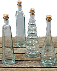 Dekoratives Glasflaschen-Set