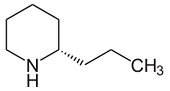 Coniin - Chemische Strukturformel