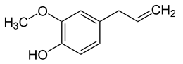 Eugenol - Chemische Strukturformel