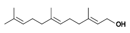 Farnesol - Chemische Strukturformel