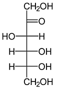 Fructose - Chemische Strukturformel