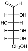 Glucose - Chemische Strukturformel