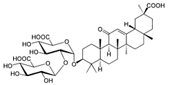 Glycyrrhizinsure - Chemische Strukturformel