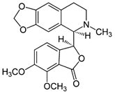Hydrastin - Chemische Strukturformel