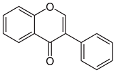 Isoflavon - Chemische Strukturformel