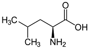 Leucin - Chemische Strukturformel