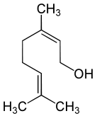 Nerol - Chemische Strukturformel