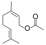 Nerylacetat - Chemische Strukturformel