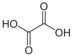 Oxalsure - Chemische Strukturformel