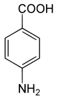 Para-Aminobenzoesure - Chemische Strukturformel