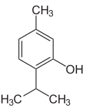 Thymol - Chemische Strukturformel