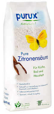 Pure Zitronensäure für Küche, Bad & Haushalt von purux®