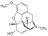 Codein - Chemische Strukturformel
