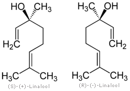 Linalool - Chemische Strukturformel