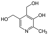 Pyridoxin - Chemische Strukturformel
