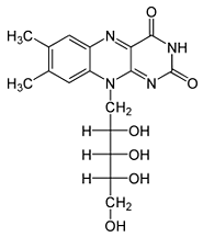 Riboflavin - Chemische Strukturformel