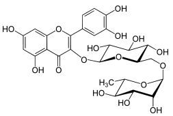 Rutin - Chemische Strukturformel