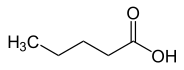 Valeriansaeure - Chemische Strukturformel