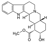 Yohimbin - Chemische Strukturformel